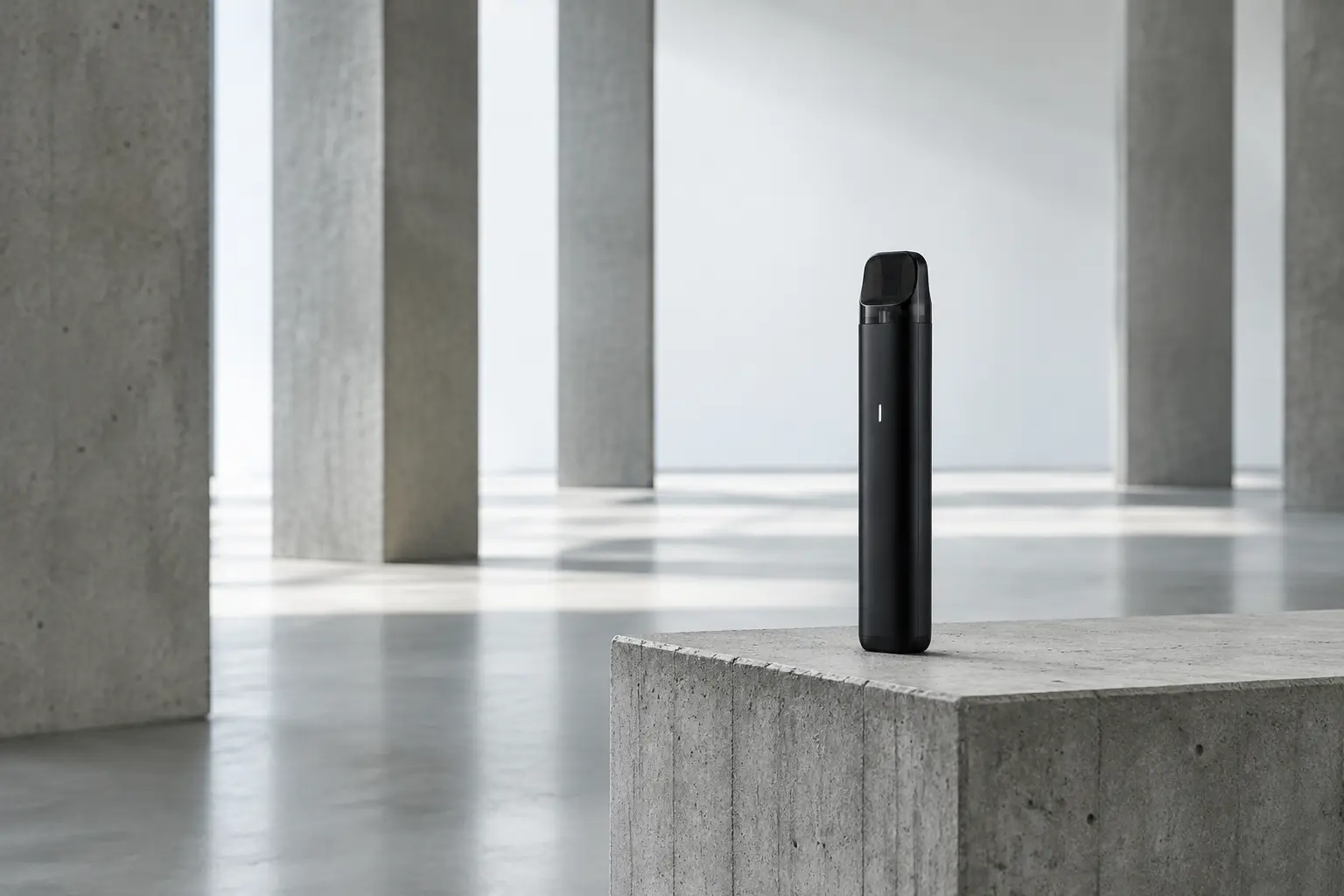 A precision pod device arranged on a white studio desk